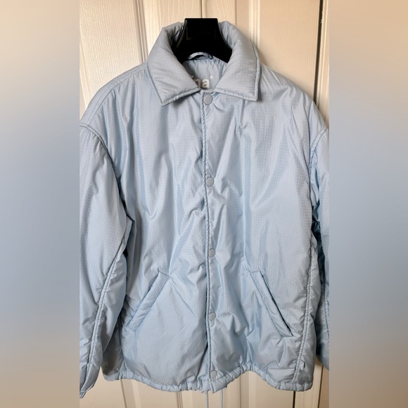 Aritzia TNA Coaches Jacket Pastel Blue XS - Picture 1 of 5